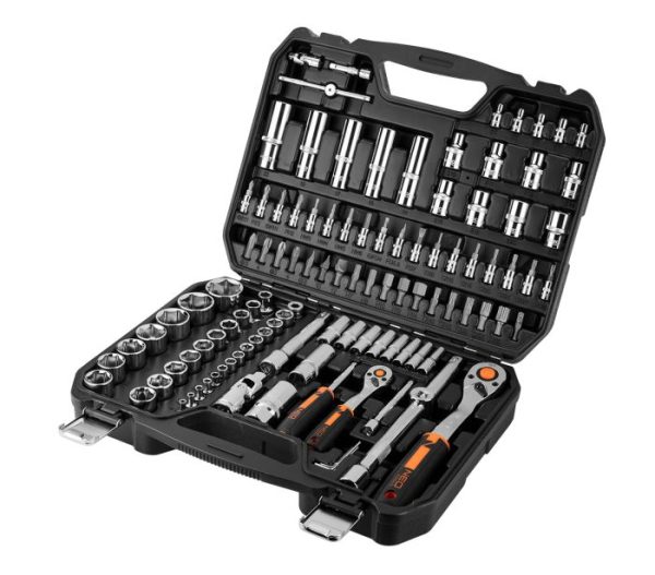 Nástrčné kľúče 1, 4, 1/2 "CrV súprava 110ks – Obrázok 3