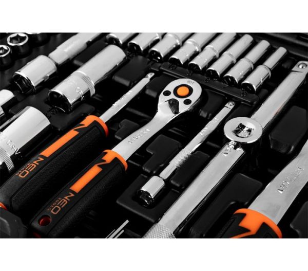 Nástrčné kľúče 1, 4, 1/2 "CrV súprava 110ks – Obrázok 6