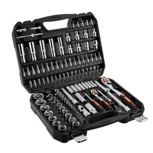 Nástrčné kľúče 1, 4, 1/2 "CrV súprava 110ks