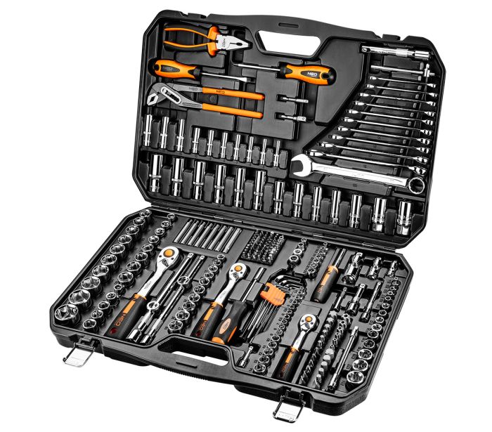 Nástrčné kľúče 1/2", 3/8", 1/4", súprava 233 ks