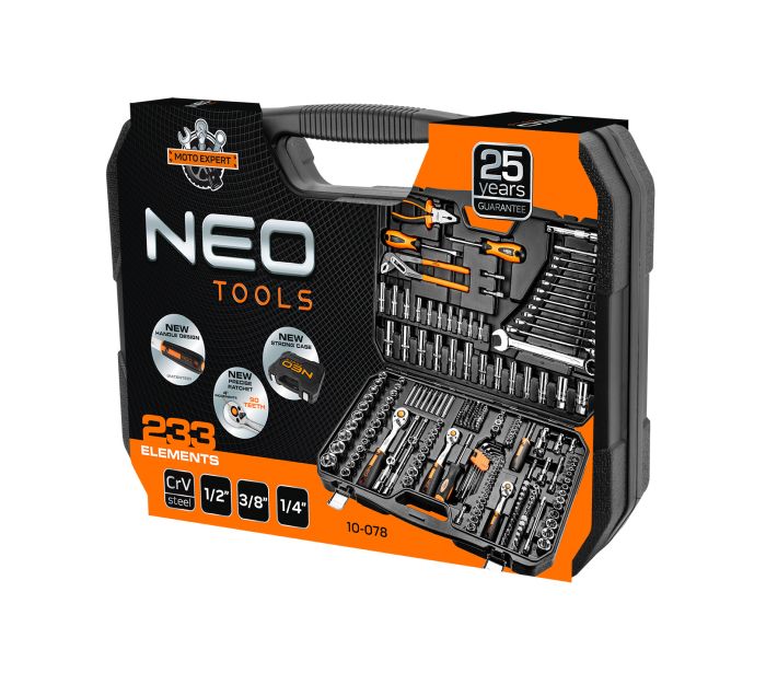 Nástrčné kľúče 1/2", 3/8", 1/4", súprava 233 ks – Obrázok 2