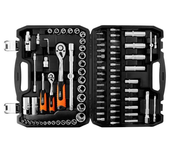 Sada zásuviek 90 ks sada, 1/2", 1/4" – Obrázok 8
