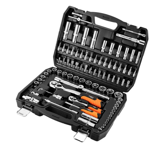 Sada zásuviek 90 ks sada, 1/2", 1/4" – Obrázok 7