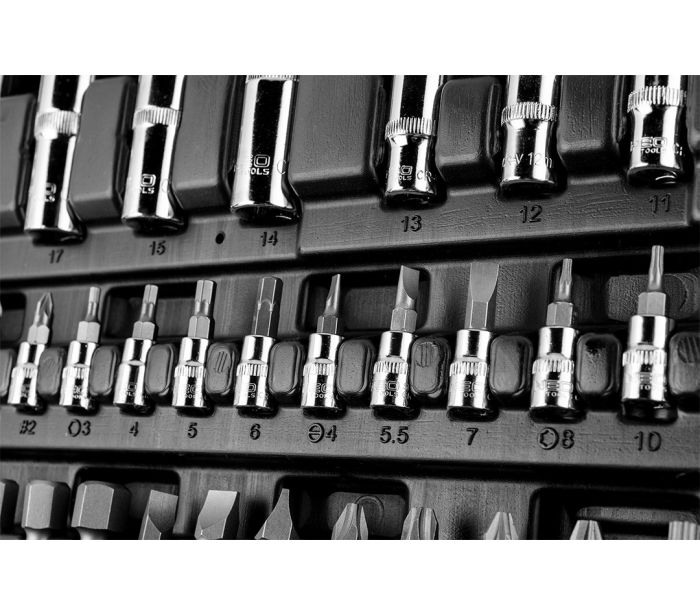 Sada zásuviek 90 ks sada, 1/2", 1/4" – Obrázok 6