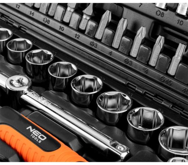 Sada zásuviek 90 ks sada, 1/2", 1/4" – Obrázok 4
