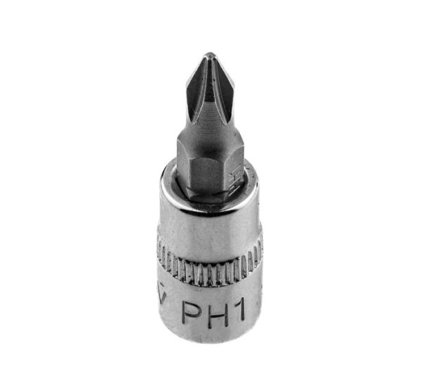 SKRUTKOVACÍ BIT PH1 NA 1/4 NÁSTRČKU, KRÁTKY, 37 MM – Obrázok 5