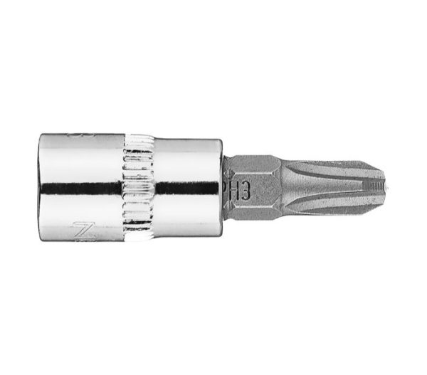 Skrutkovací bit PH3 na 1/4" zásuvke, krátky, 37 mm – Obrázok 7