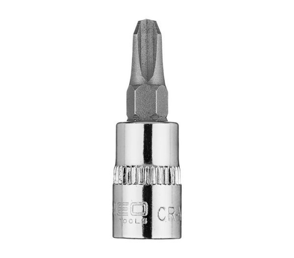 Skrutkovací bit PH3 na 1/4" zásuvke, krátky, 37 mm – Obrázok 2