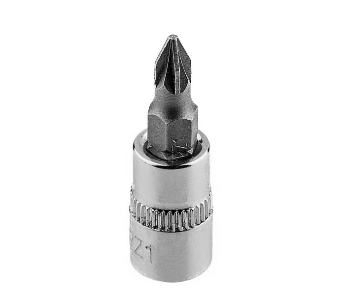 Skrutkovací bit PZ1 na 1/4" zásuvke, krátky, 37 mm