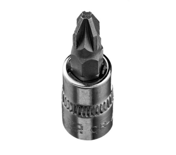 Skrutkovací bit PZ2 na 1/4" zásuvke, krátky, 37 mm – Obrázok 5