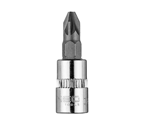 Skrutkovací bit PZ2 na 1/4" zásuvke, krátky, 37 mm – Obrázok 7