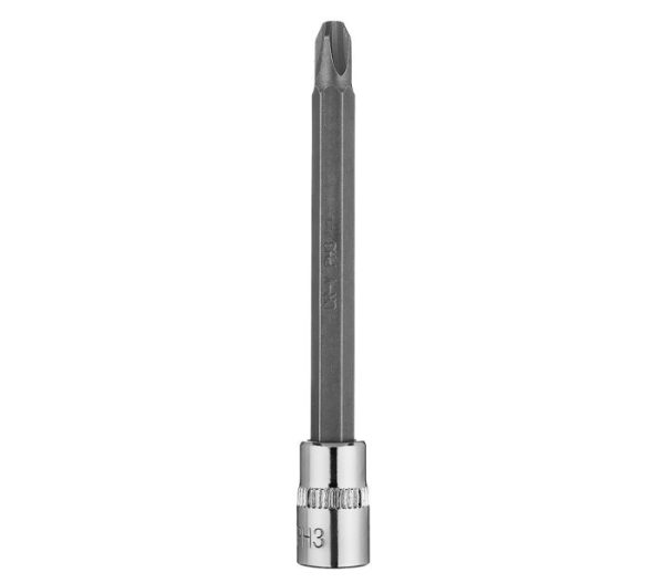 Skrutkovací bit PH3 na 1/4" zásuvke, dlhý, 87 mm