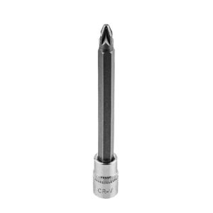 Skrutkovací bit PZ2 na 1/4" zásuvke, dlhý, 87 mm