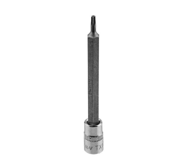 Skrutkovací bit TORX TX10 na 1/4" zásuvke, dlhý, 87 mm