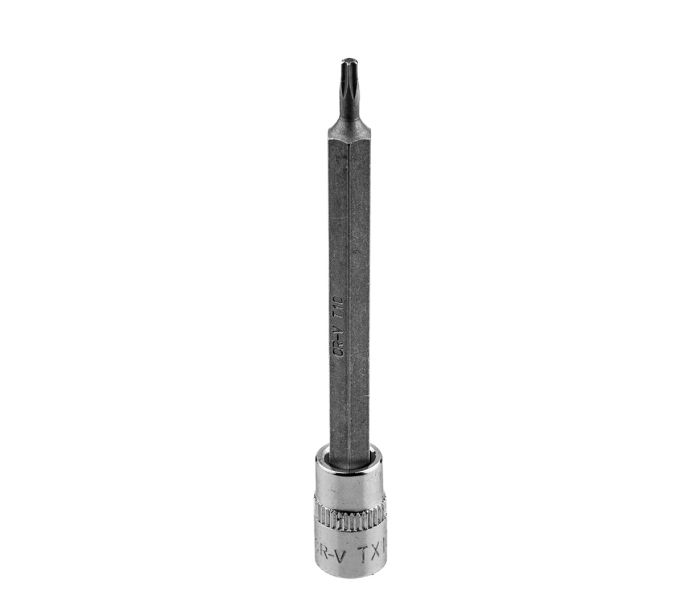 Skrutkovací bit TORX TX10 na 1/4" zásuvke, dlhý, 87 mm