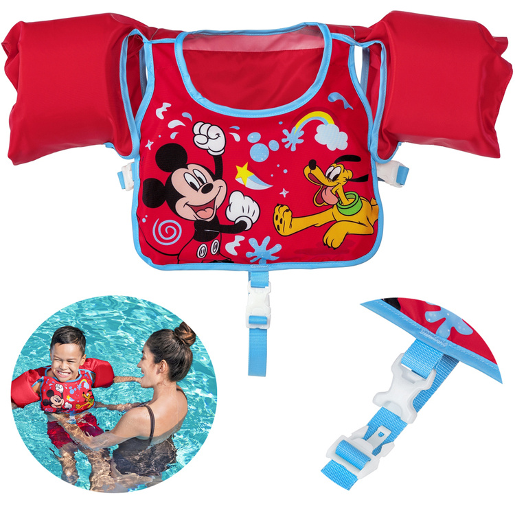 Bestway Plavecká vesta s rukávom 3-6 L Mickey Mouse 9101C