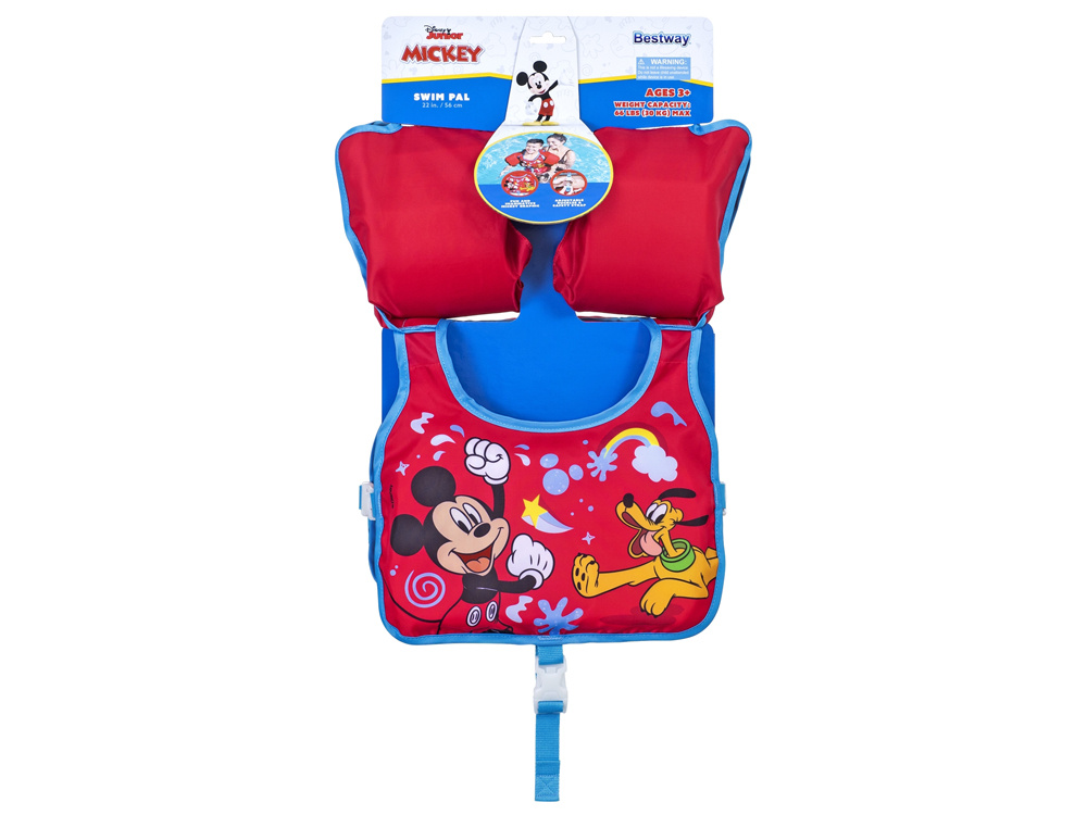 Bestway Plavecká vesta s rukávom 3-6 L Mickey Mouse 9101C – Obrázok 10