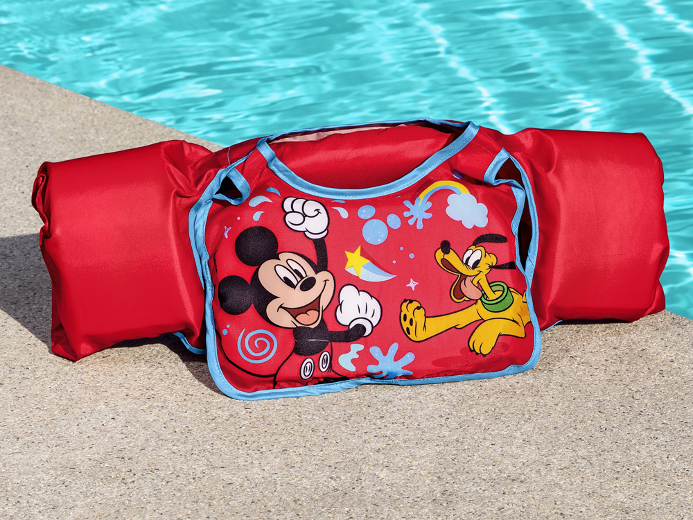 Bestway Plavecká vesta s rukávom 3-6 L Mickey Mouse 9101C – Obrázok 3