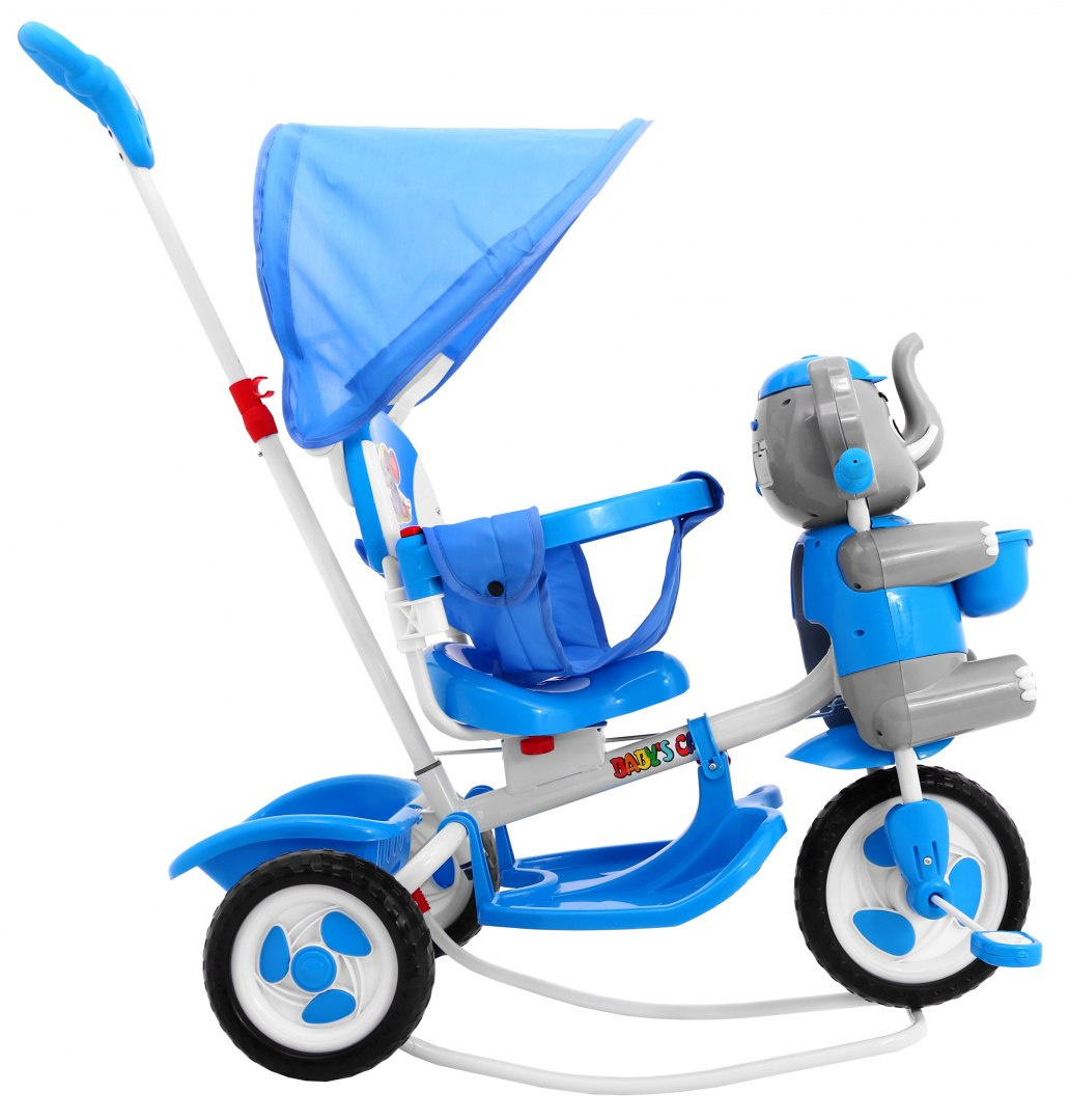 3-kolesový bicykel Happy Blue Elephant – Obrázok 2