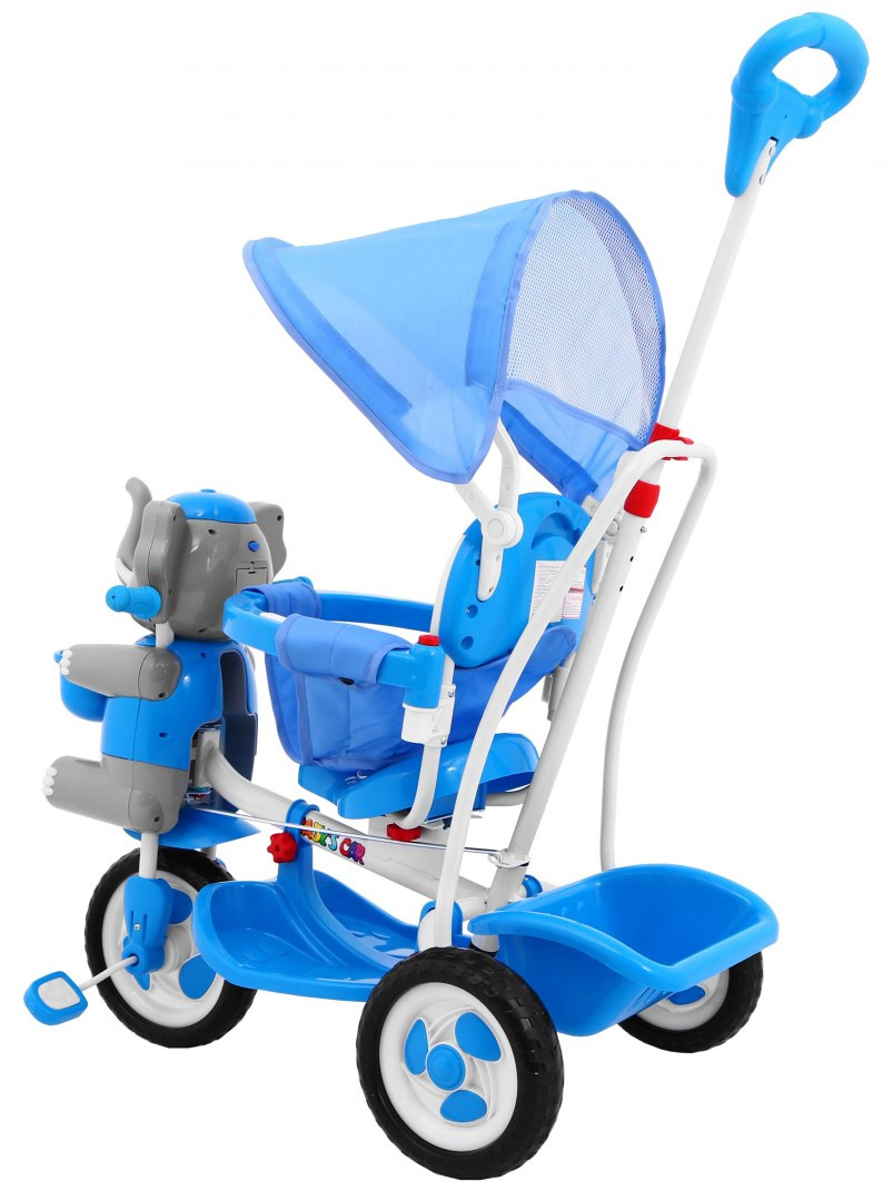 3-kolesový bicykel Happy Blue Elephant – Obrázok 6