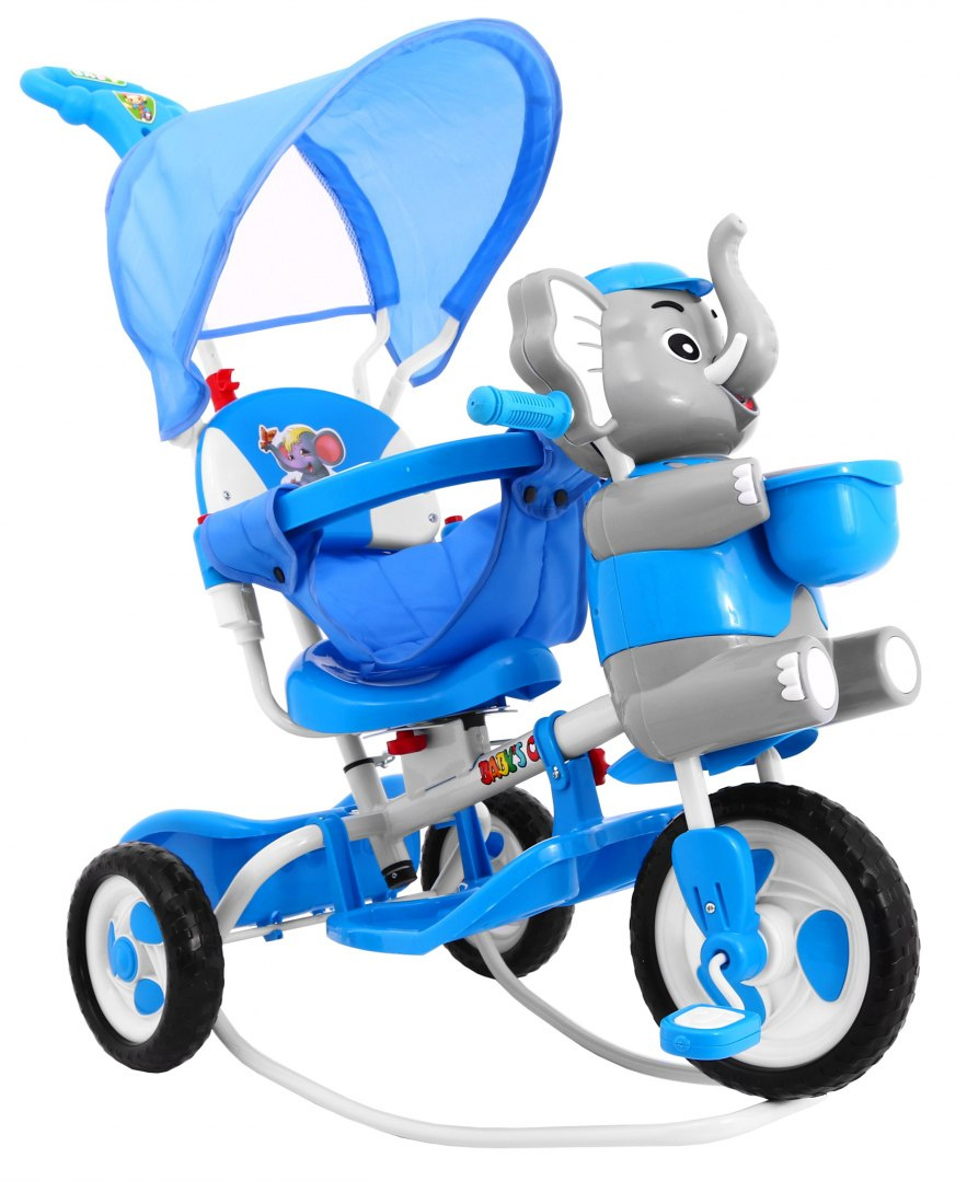3-kolesový bicykel Happy Blue Elephant – Obrázok 8