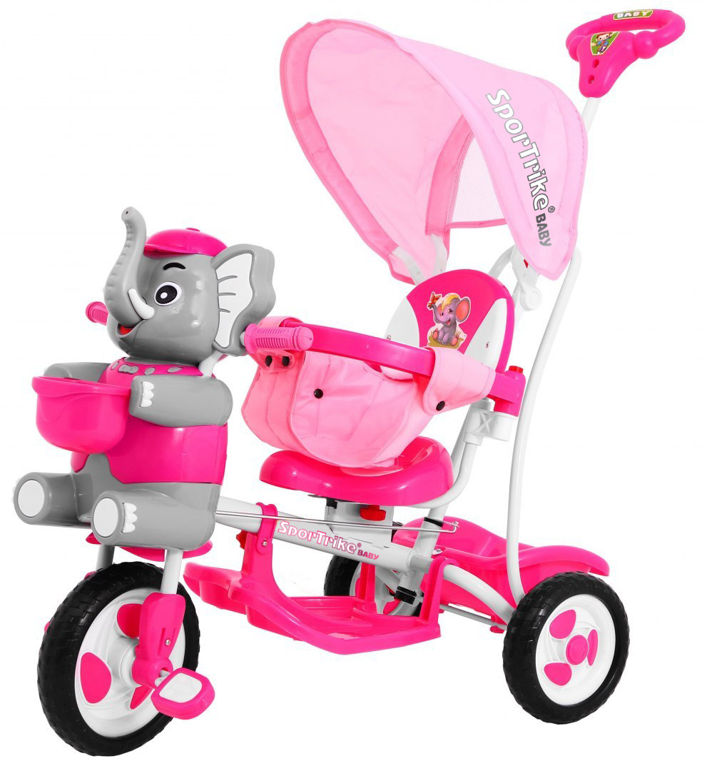 3-kolesový bicykel Happy Elephant Pink