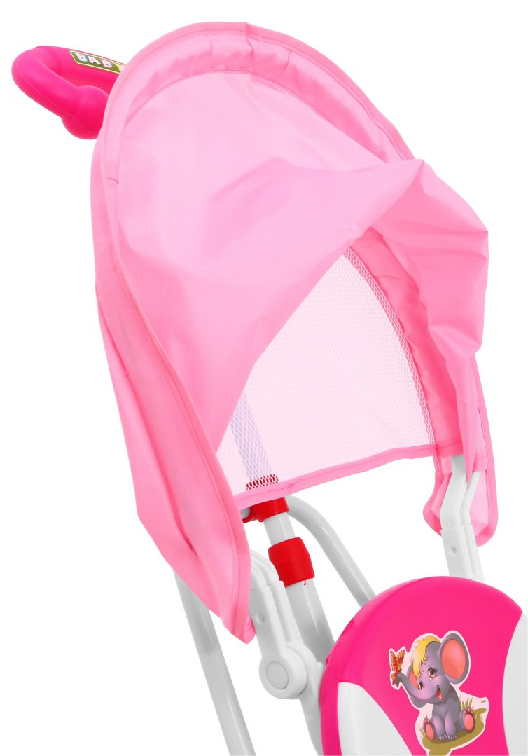 3-kolesový bicykel Happy Elephant Pink – Obrázok 8