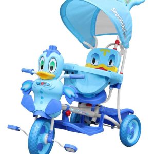 Trojkolka Duck modrá