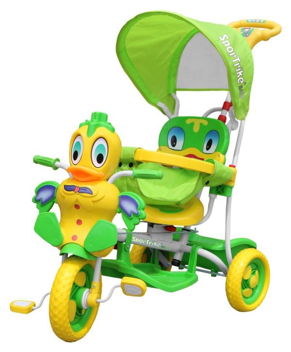 Trojkolka Duck zelená