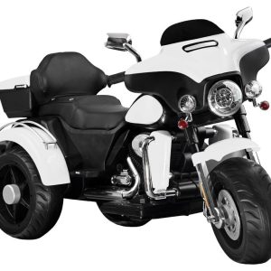 Detská elektrická motorka Chopper Shine biela PA0254 BI