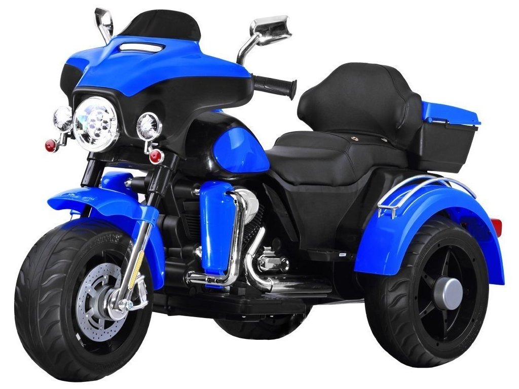 Detská elektrická motorka Chopper Shine modrá J-PA0254 NI