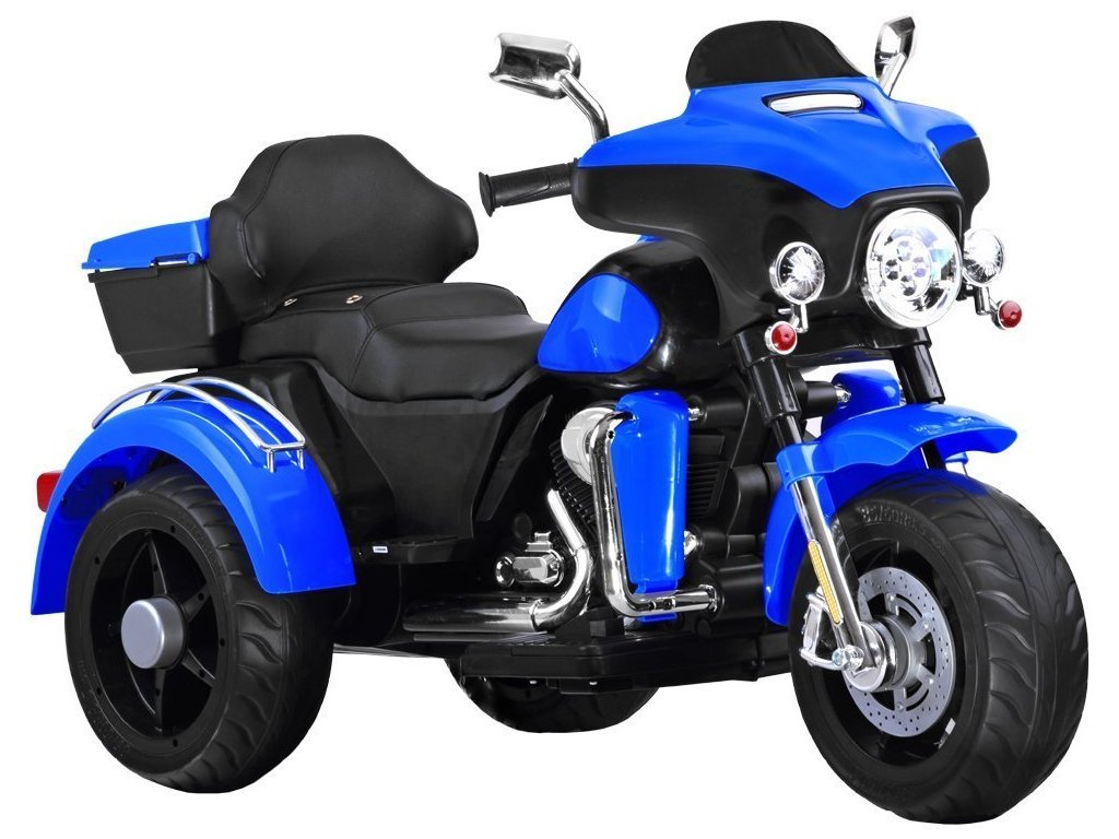 Detská elektrická motorka Chopper Shine modrá J-PA0254 NI – Obrázok 10