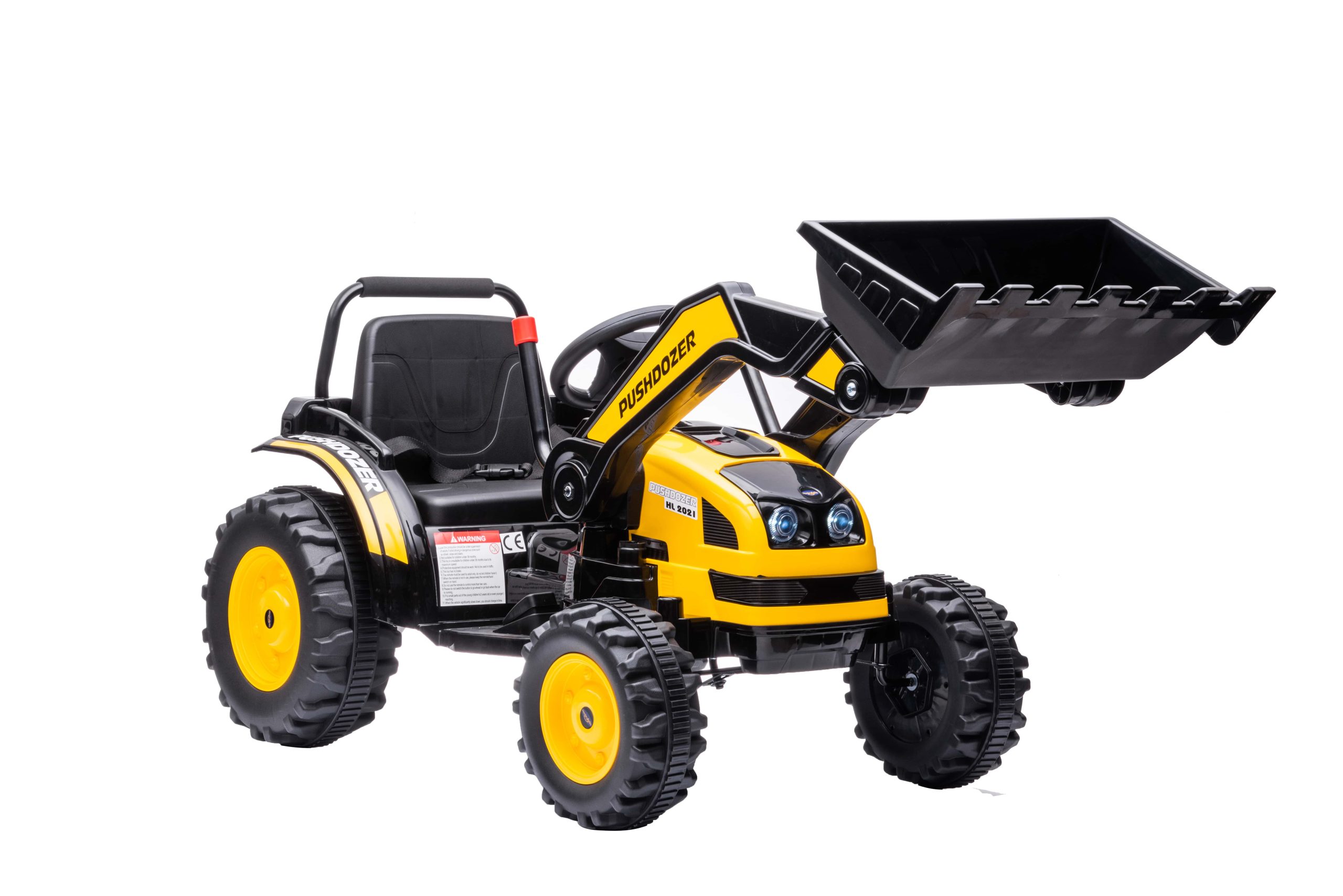 Vozidlo Bager Traktor žltý – Obrázok 5