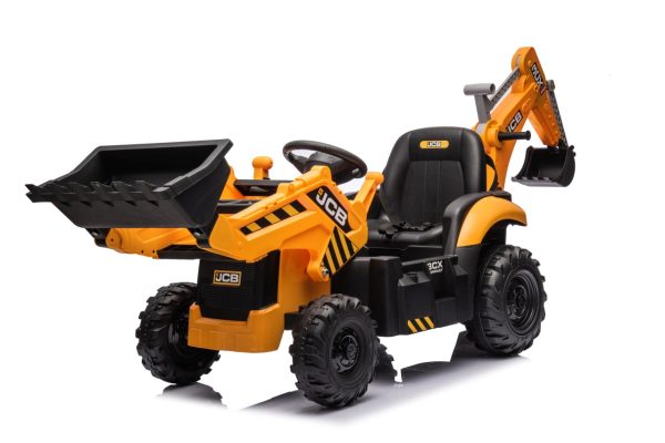 Automobilové rýpadlo bager 2v1 JCB žlté – Obrázok 9