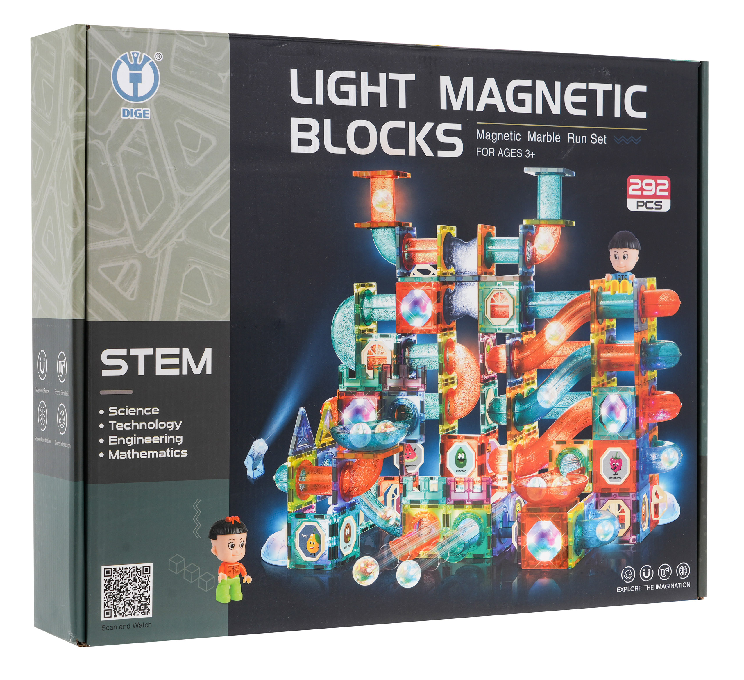Magnetické bloky Sada 292 prvkov – Obrázok 9