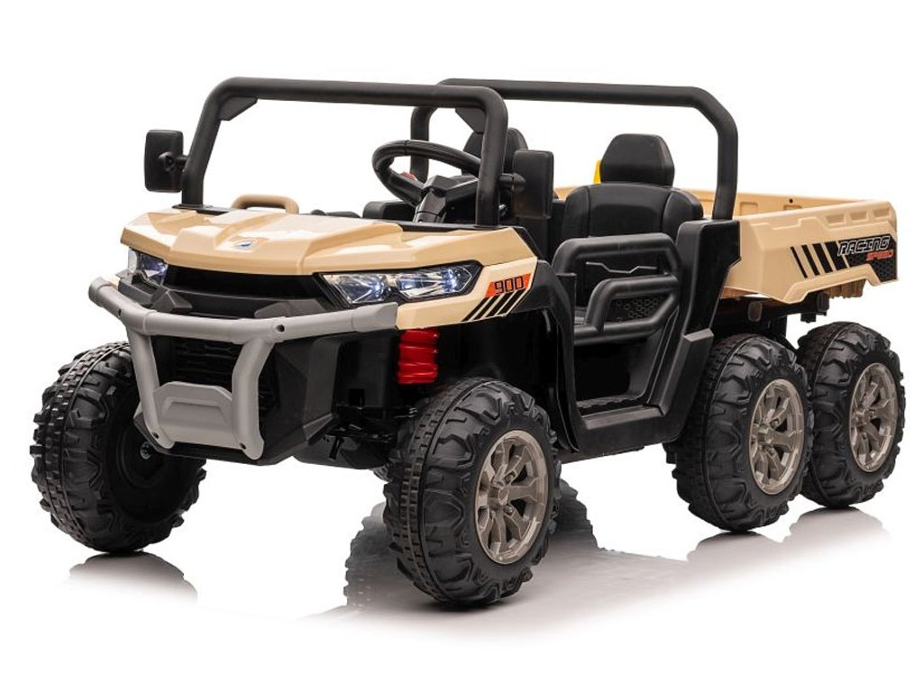 Elektrické autíčko Farmer Truck 4x6 24V so sklápačkou bežové