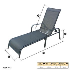 FDZN 8012 Záhradné ležadlo FIELDMANN – Obrázok 2