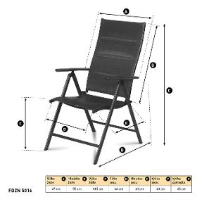 FDZN 5016 Záhradné kreslo 2ks FIELDMANN – Obrázok 2