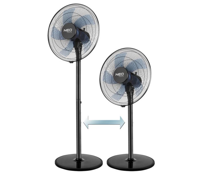 Podlahový ventilátor 50W, priemer 40 cm, 3 rýchlosti, oscilácia – Obrázok 6