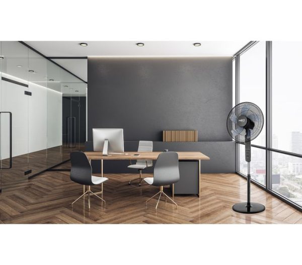 Podlahový ventilátor 45W, priemer. 40 cm, 3 rýchlosti, oscilácia, diaľkové ovládanie – Obrázok 6
