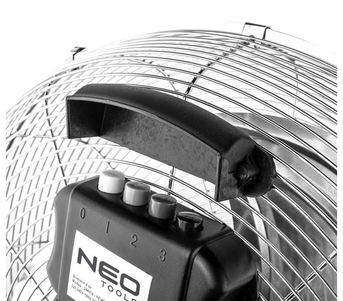 Podlahový ventilátor 100 W, priemer 45 cm, 3 rýchlosti ventilátora – Obrázok 4