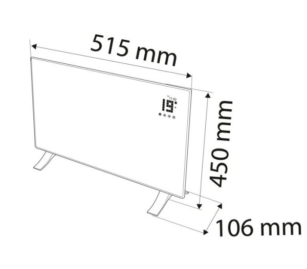 Elektrický konvektor 1000 W, IP24 – Obrázok 13