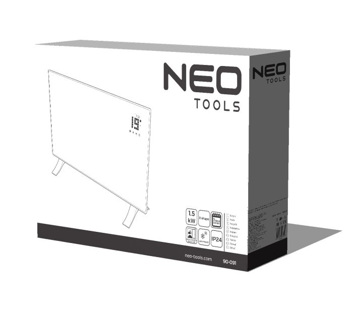 Elektrický konvektor 1500 W, IP24 – Obrázok 10