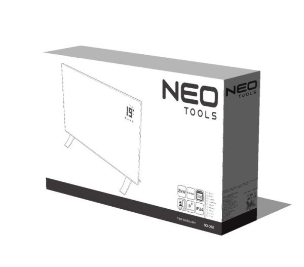 Elektrický konvektor 2000W, IP24 – Obrázok 4