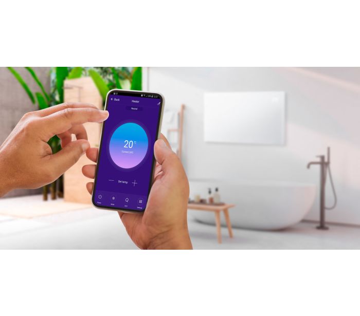 Elektrický konvektor 1000W, IP24, WIFI – Obrázok 4