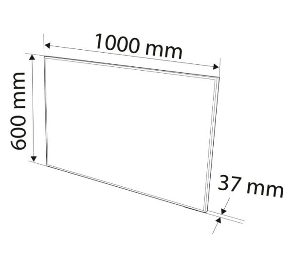 Infračervený ohrievací panel 600W, WIFI – Obrázok 2
