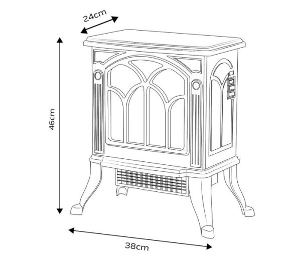 Keramický ohrievač s ventilátorom 800W/1500W – Obrázok 8