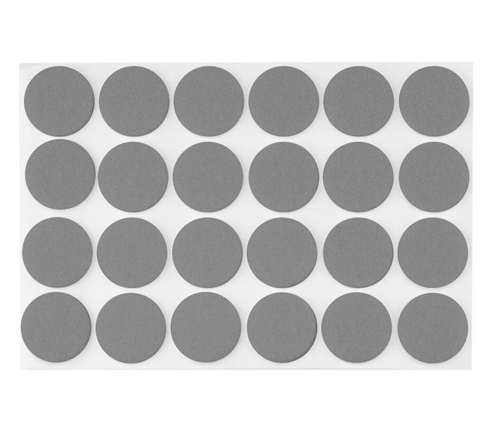 Samolepiace plstené podložky, sivé, 106 ks. – Obrázok 7
