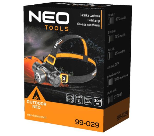 USB dobíjateľný/batériový svetlomet 2000lm CREE XHP50.2 LED – Obrázok 9