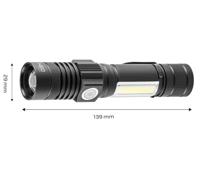 800 lm USB dobíjacia baterka 2 v 1 CREE T6 LED – Obrázok 2